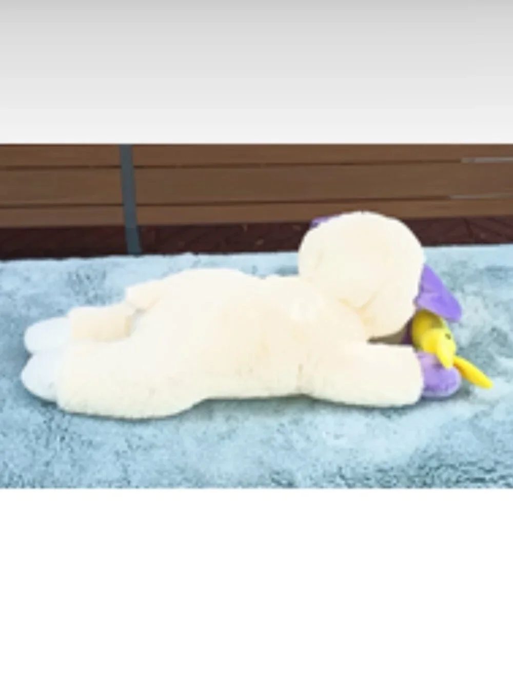 NWT ~ Multipet's Giant Spring Plush Lamb Chop Dog Toy w/ Yellow Peep Bunny